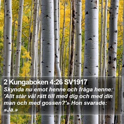 2 Kungaboken 4:26 SV1917 Bible Verse Image