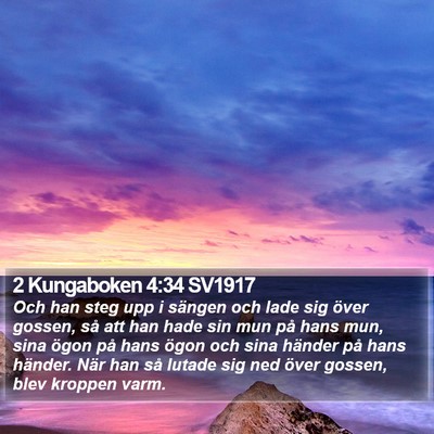 2 Kungaboken 4:34 SV1917 Bible Verse Image