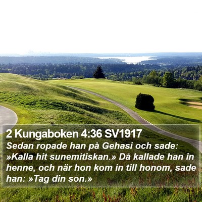 2 Kungaboken 4:36 SV1917 Bible Verse Image