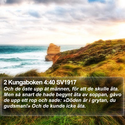 2 Kungaboken 4:40 SV1917 Bible Verse Image