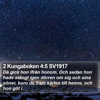 2 Kungaboken 4:5 SV1917 Bible Verse Image