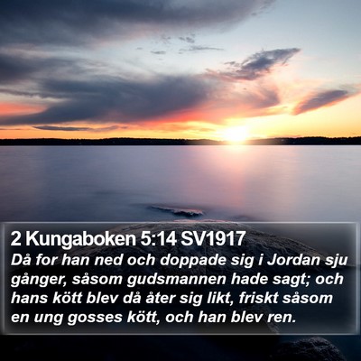 2 Kungaboken 5:14 SV1917 Bible Verse Image