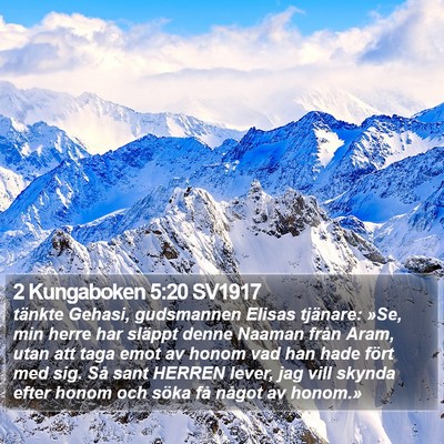 2 Kungaboken 5:20 SV1917 Bible Verse Image