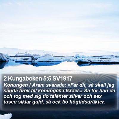 2 Kungaboken 5:5 SV1917 Bible Verse Image