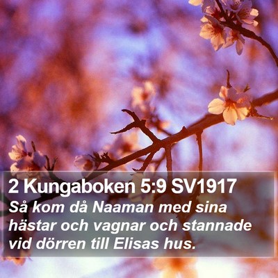 2 Kungaboken 5:9 SV1917 Bible Verse Image