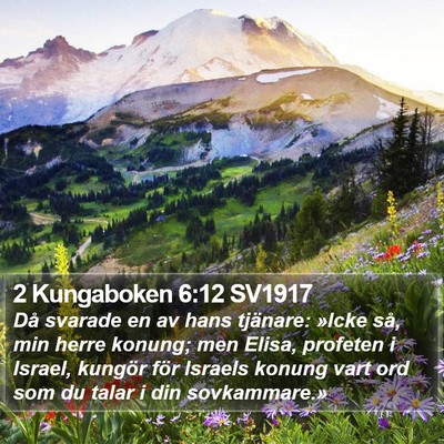 2 Kungaboken 6:12 SV1917 Bible Verse Image