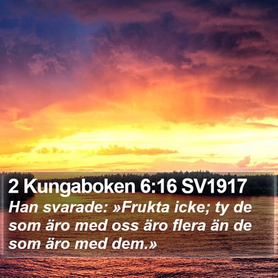 2 Kungaboken 6:16 SV1917 Bible Verse Image