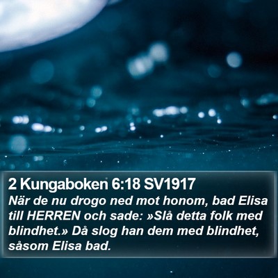 2 Kungaboken 6:18 SV1917 Bible Verse Image