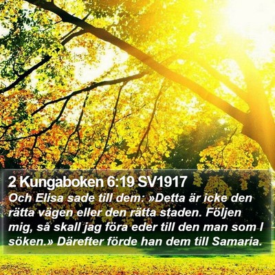 2 Kungaboken 6:19 SV1917 Bible Verse Image