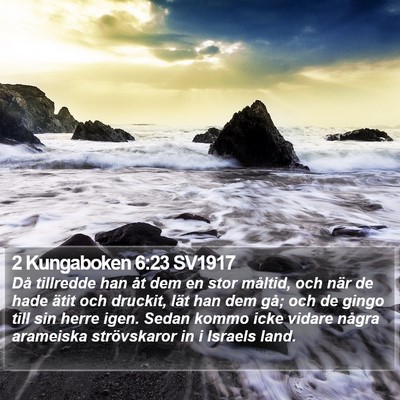 2 Kungaboken 6:23 SV1917 Bible Verse Image