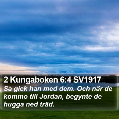 2 Kungaboken 6:4 SV1917 Bible Verse Image