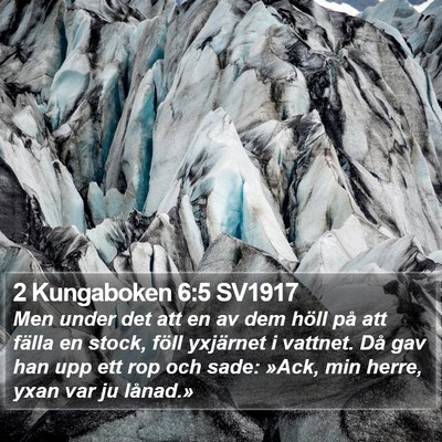 2 Kungaboken 6:5 SV1917 Bible Verse Image