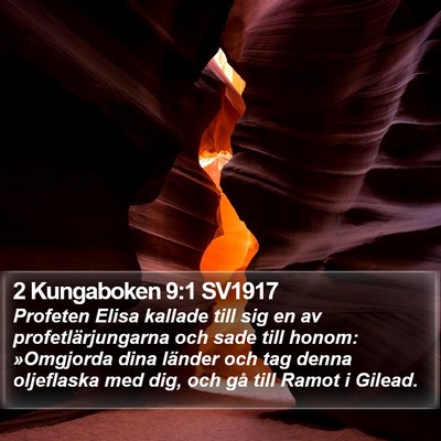 2 Kungaboken 9:1 SV1917 Bible Verse Image