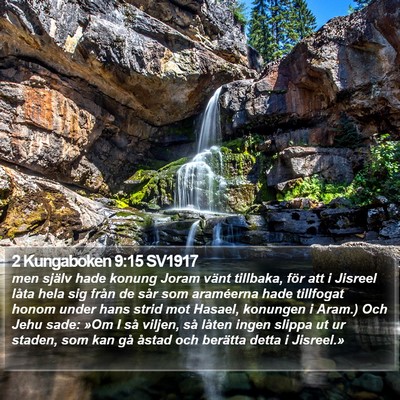 2 Kungaboken 9:15 SV1917 Bible Verse Image