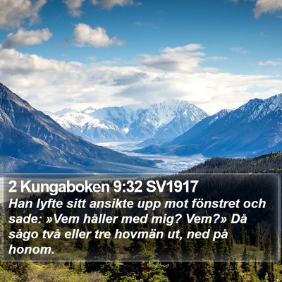 2 Kungaboken 9:32 SV1917 Bible Verse Image