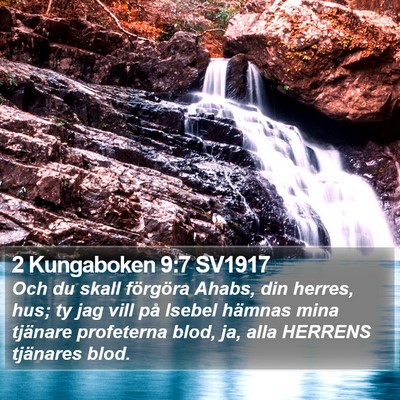 2 Kungaboken 9:7 SV1917 Bible Verse Image