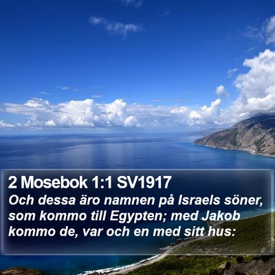 2 Mosebok 1:1 SV1917 Bible Verse Image
