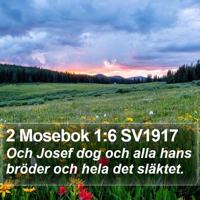 2 Mosebok 1:6 SV1917 Bible Verse Image