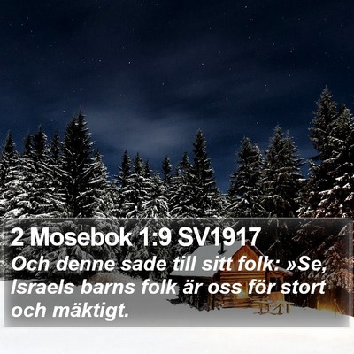 2 Mosebok 1:9 SV1917 Bible Verse Image