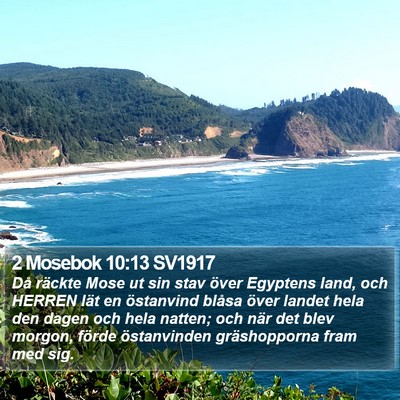 2 Mosebok 10:13 SV1917 Bible Verse Image