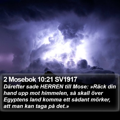 2 Mosebok 10:21 SV1917 Bible Verse Image
