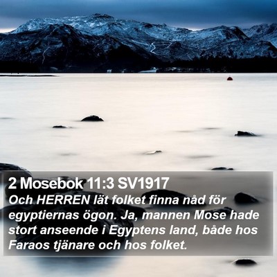 2 Mosebok 11:3 SV1917 Bible Verse Image