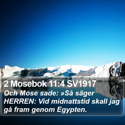 2 Mosebok 11:4 SV1917 Bible Verse Image