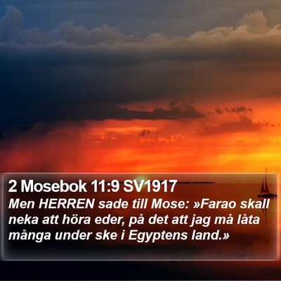 2 Mosebok 11:9 SV1917 Bible Verse Image