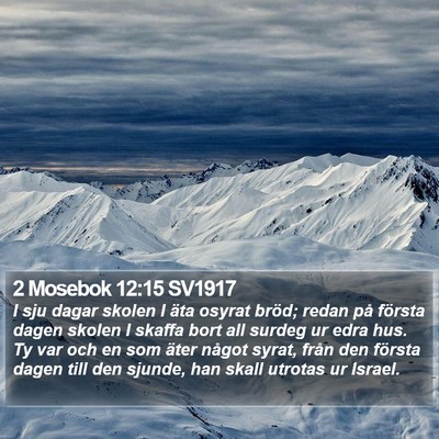 2 Mosebok 12:15 SV1917 Bible Verse Image