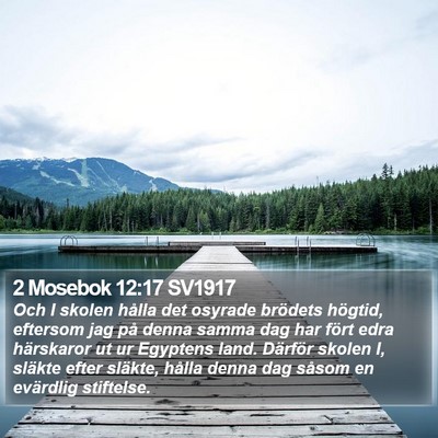 2 Mosebok 12:17 SV1917 Bible Verse Image