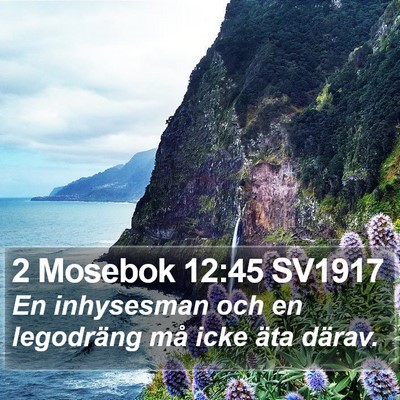2 Mosebok 12:45 SV1917 Bible Verse Image