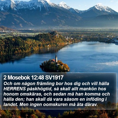 2 Mosebok 12:48 SV1917 Bible Verse Image
