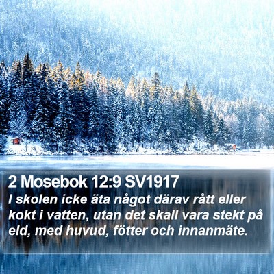 2 Mosebok 12:9 SV1917 Bible Verse Image