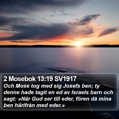 2 Mosebok 13:19 SV1917 Bible Verse Image