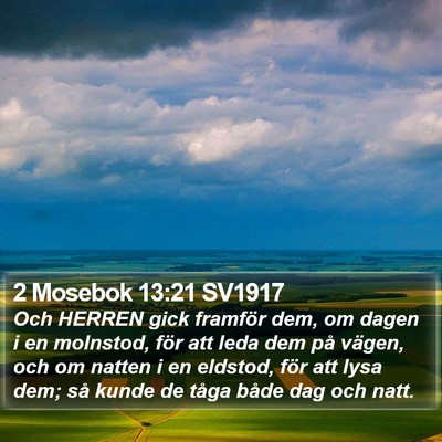 2 Mosebok 13:21 SV1917 Bible Verse Image