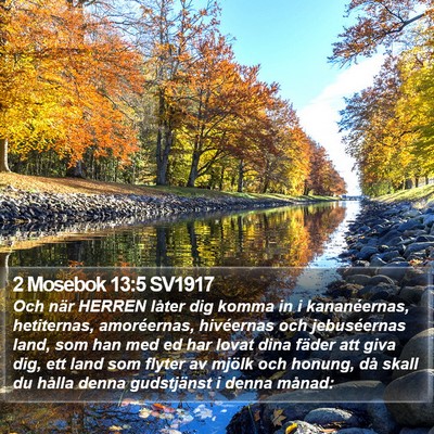 2 Mosebok 13:5 SV1917 Bible Verse Image