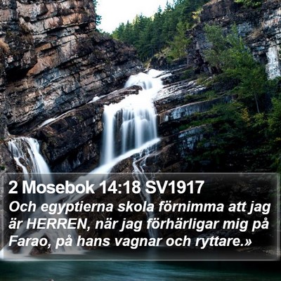 2 Mosebok 14:18 SV1917 Bible Verse Image