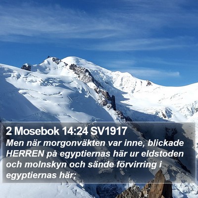 2 Mosebok 14:24 SV1917 Bible Verse Image