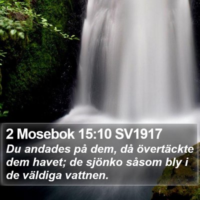 2 Mosebok 15:10 SV1917 Bible Verse Image