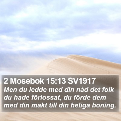 2 Mosebok 15:13 SV1917 Bible Verse Image