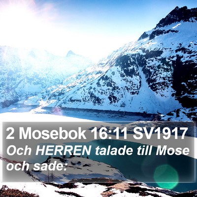 2 Mosebok 16:11 SV1917 Bible Verse Image