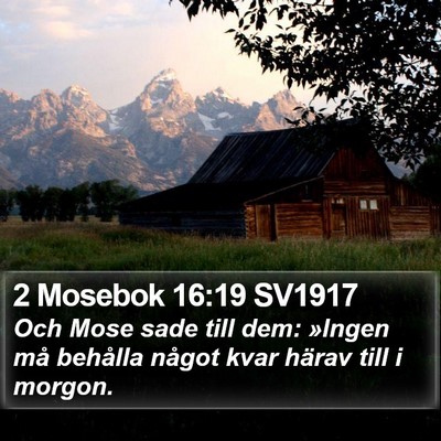 2 Mosebok 16:19 SV1917 Bible Verse Image