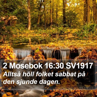 2 Mosebok 16:30 SV1917 Bible Verse Image