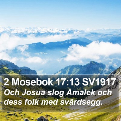 2 Mosebok 17:13 SV1917 Bible Verse Image