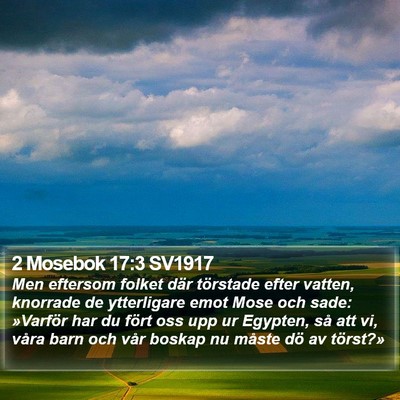 2 Mosebok 17:3 SV1917 Bible Verse Image