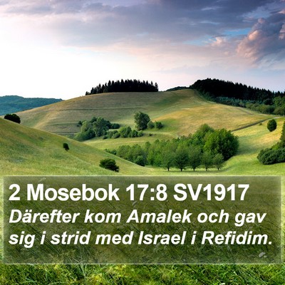 2 Mosebok 17:8 SV1917 Bible Verse Image