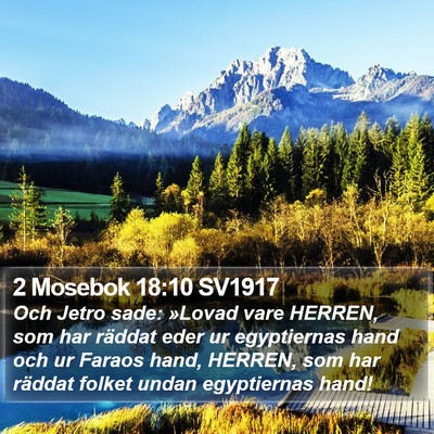 2 Mosebok 18:10 SV1917 Bible Verse Image