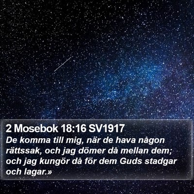 2 Mosebok 18:16 SV1917 Bible Verse Image