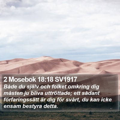 2 Mosebok 18:18 SV1917 Bible Verse Image