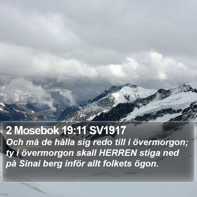 2 Mosebok 19:11 SV1917 Bible Verse Image
